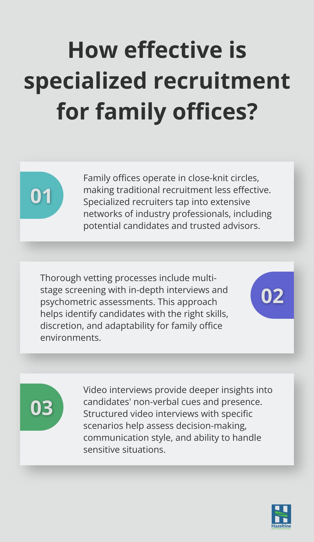 Fact - How effective is specialized recruitment for family offices?