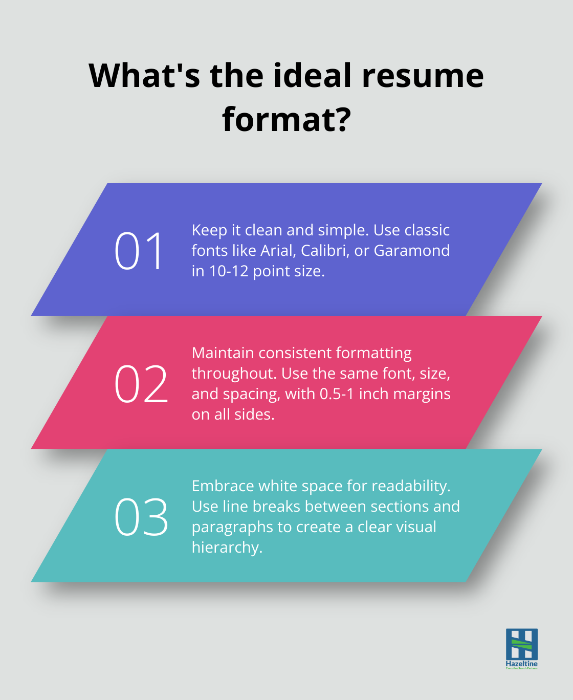 Fact - What's the ideal resume format?