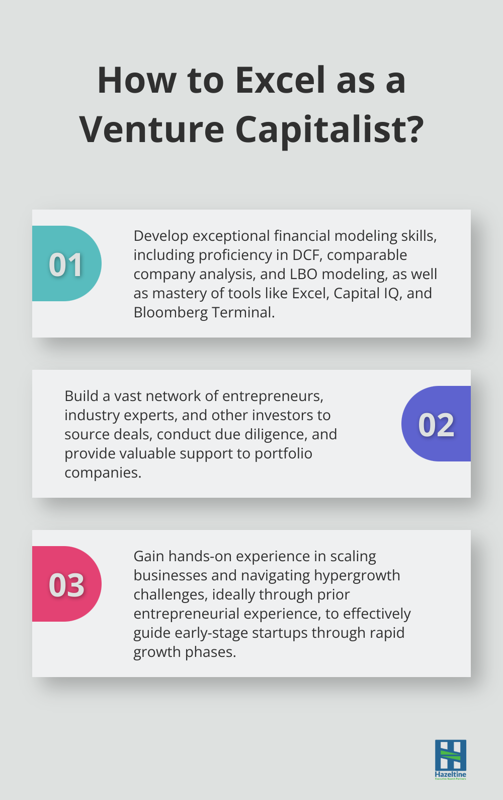 Infographic: How to Excel as a Venture Capitalist? - Private Equity vs. Venture Capital: The Different Talent Requirements